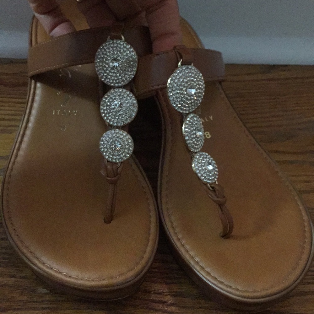 Toscanella Bling crystal thong sandalMade in Italy